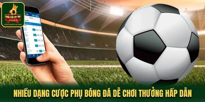 Nhiều dạng cược phụ bóng đá dễ chơi thưởng hấp dẫn